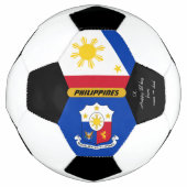 フィリピパーソナライズされたン,国旗,サッカーの写真 サッカーボール (正面)