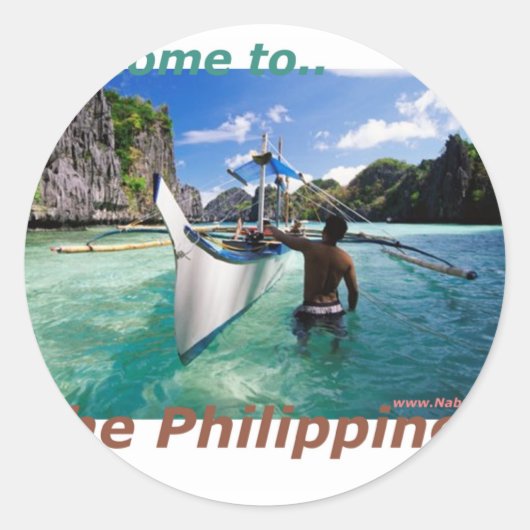 フィリピンおみやげノベルティ店 ラウンドシール (正面)