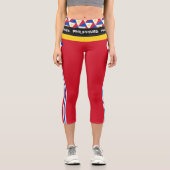 フィリピンおよびフィリピン国旗ファッション、フィットネスサン カプリレギンス (正面)