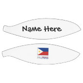 フィリピンとフィリピンの国旗とあなたの名前 バスケットボール (パネル)