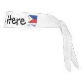 フィリピンとフィリピンの旗とあなたの名前のタイへ タイヘッドバンド (回転90)