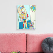 「フィリピンと猫」 Ruchell Alexander キャンバスプリント (インサイチュ (リビング))