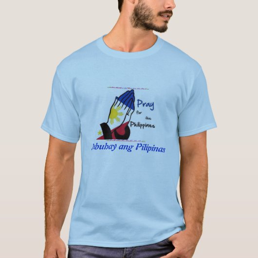 フィリピンのために祈って下さい Tシャツ (正面)