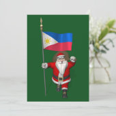 フィリピンのエンサインを持つサンタクロース シーズンカード (スタンド正面)