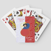 フィリピンのエンジェル黒髪に旗を飾る トランプ (裏面)