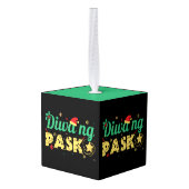 フィリピンのクリスマス精神 キューブオーナメント (裏面アングル)