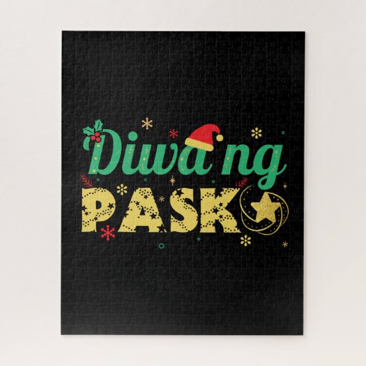 フィリピンのクリスマス精神 ジグソーパズル (縦)