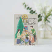 フィリピンのクリスマス・マリガヤン・パスコ シーズンポストカード (スタンド正面)