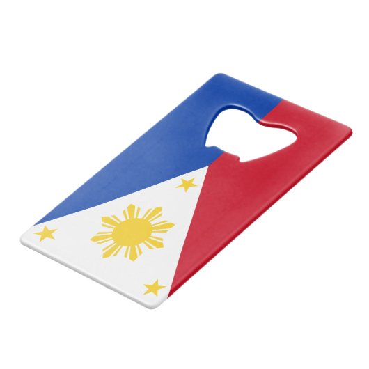 フィリピンのクレジットカードの栓抜きの旗 クレジットカード栓抜き (裏面アングル)