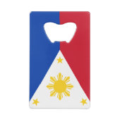 フィリピンのクレジットカードの栓抜きの旗 クレジットカード栓抜き (裏面)