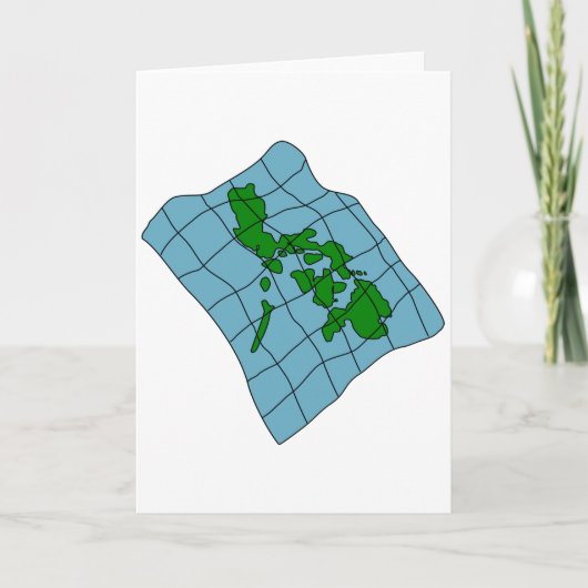 フィリピンのグリーティングカードの地図 カード (正面)