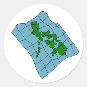 フィリピンのステッカーの地図 ラウンドシール