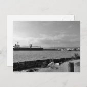 フィリピンのスービック湾にドッキング船 シーズンポストカード (正面/裏面)