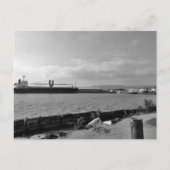 フィリピンのスービック湾にドッキング船 シーズンポストカード (正面)