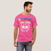 フィリピンのピンポン愛好家がフィリピンTaをサポート Tシャツ (正面フル)
