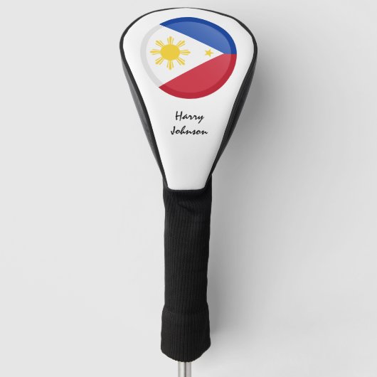 フィリピンのフラモノグラムのグ&ゴルフクラブカバー ゴルフヘッドカバー (正面)