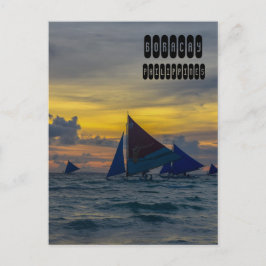 フィリピンのボラカイ島 ポストカード