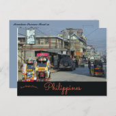 フィリピンのボントクの山岳省路 ポストカード (正面/裏面)