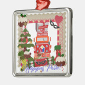 フィリピンのランタン、陳述、旗、Balikbayan箱 メタルオーナメント (左)