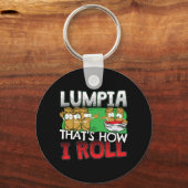 フィリピンのルンピア食の漫画 キーホルダー (正面)