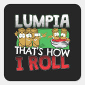 フィリピンのルンピア食の漫画 スクエアシール (正面)