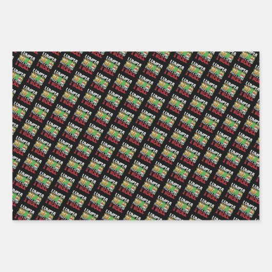 フィリピンのルンピア食の漫画 ラッピングペーパーシート (正面3)