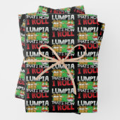 フィリピンのルンピア食の漫画 ラッピングペーパーシート (インサイチュ)