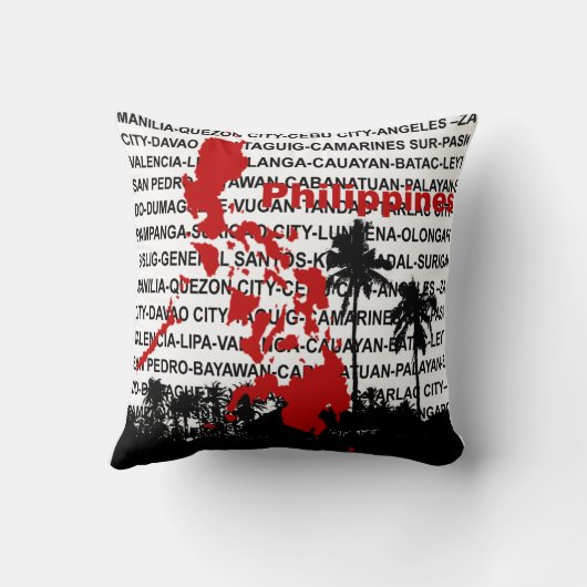 フィリピンの写実的な枕 クッション (裏面)