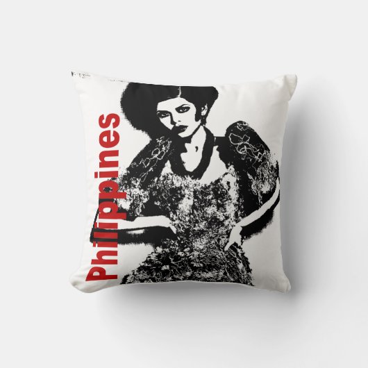 フィリピンの写実的な枕 クッション (正面)