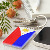フィリピンの国旗の国家の記号 キーホルダー (正面右)