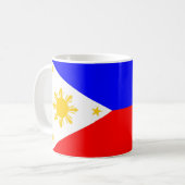 フィリピンの国旗の国家の記号 コーヒーマグカップ (正面左)