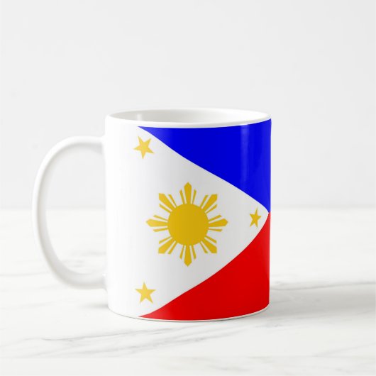 フィリピンの国旗の国家の記号 コーヒーマグカップ (左)