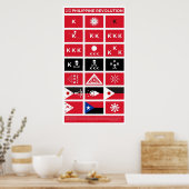 フィリピンの国旗 – 中革命 ポスター (キッチン)