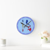 フィリピンの地図の旗 ラウンド壁時計 (ホーム)