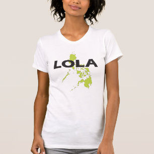 フィリピンの地図を持つLola Tシャツ