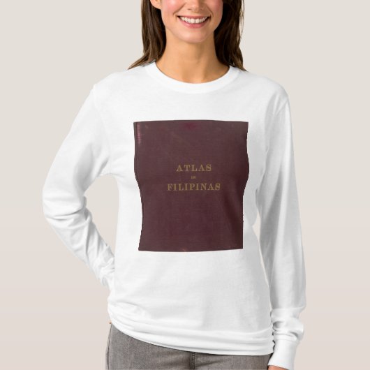 フィリピンの地図書 Tシャツ (正面)