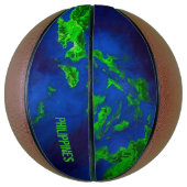 フィリピンの地図 バスケットボール (縦)