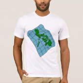 フィリピンの地図 メンズTシャツ Tシャツ (正面)