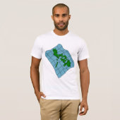 フィリピンの地図 メンズTシャツ Tシャツ (正面フル)
