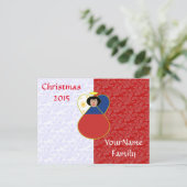 フィリピンの天使の旗の赤い白 シーズンポストカード (スタンド正面)