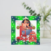 フィリピンの子供、フィリピン家族のクリスマスカード シーズンカード (スタンド正面)