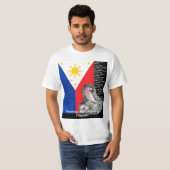 フィリピンの愛国心が強いワイシャツ Tシャツ (正面フル)