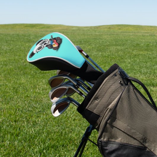 フィリピンの旗のギターを演奏しているベビーのパンダ ゴルフヘッドカバー (インサイチュ)