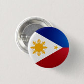 フィリピンの旗ボタン 缶バッジ (正面&裏面)