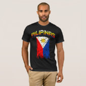 フィリピンの旗(pilipinas)のティー tシャツ (正面フル)
