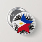 フィリピンの星 缶バッジ (正面&裏面)