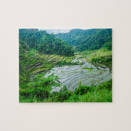 フィリピンの棚田の風景 ジグソーパズル (横)
