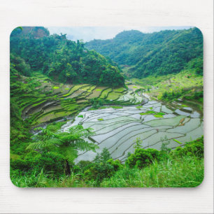 フィリピンの棚田の風景 マウスパッド