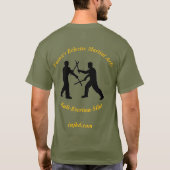 フィリピンの武術グリーンスティックファイティングTシャツ Tシャツ (裏面)