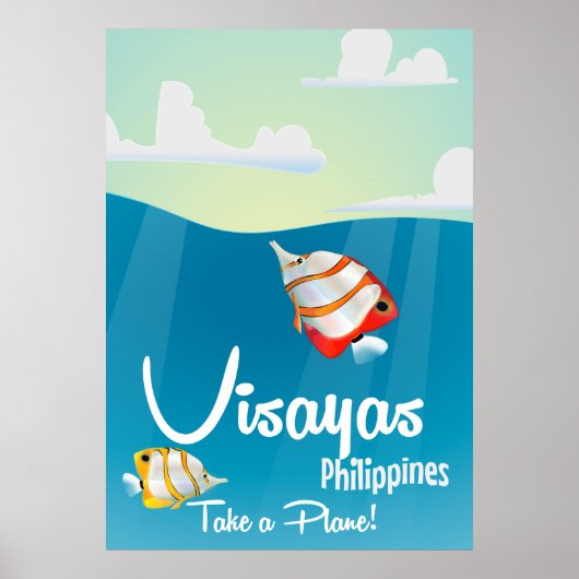 フィリピンの漫画旅行ポスター、Visayas ポスター (正面)